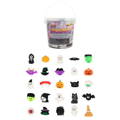 Halloween Squishy Toy Bucket 25 Pieces