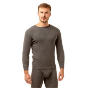 Haigman 2 pack Long Sleeve Thermal Vest Grey