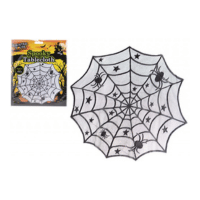 Spiders Web Round Halloween Tablecloth 100cm