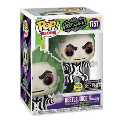 Official Funko POP! Beetlejuice on Tombstone Glows in The Dark Special Edition 1757