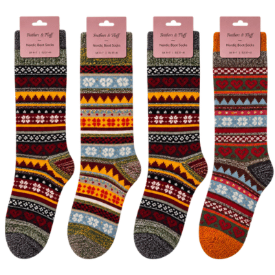 Ladies Nordic Design Boot Sock - Short