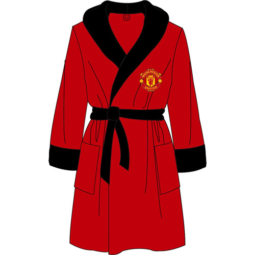 Official Mens Manchester United Fleece Dressing Gowns Wholesale