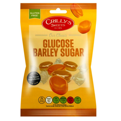 Glucose Barley Sugar Crillys Sweets 130g Bag