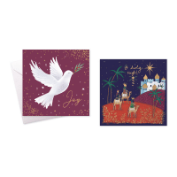 Dove And Bethlehem Design Christmas Cards 10 Pack