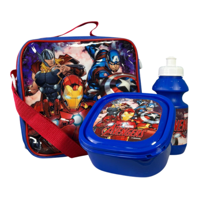 Marvel Avengers Official 3 Piece Lunch Bag Set