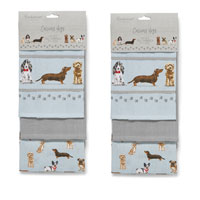 Curious Dogs Tea Towels 3 Pack