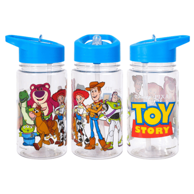 Official Toy Story 450ml Bottle With Pop Up Straw
