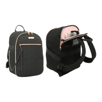 Underseat Cabin Bag Backpack Rose Gold Design