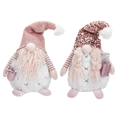 Pink Standing Gonk With Glitter Hat 20 Inch