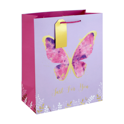 Butterfly Motif Large Gift Bag