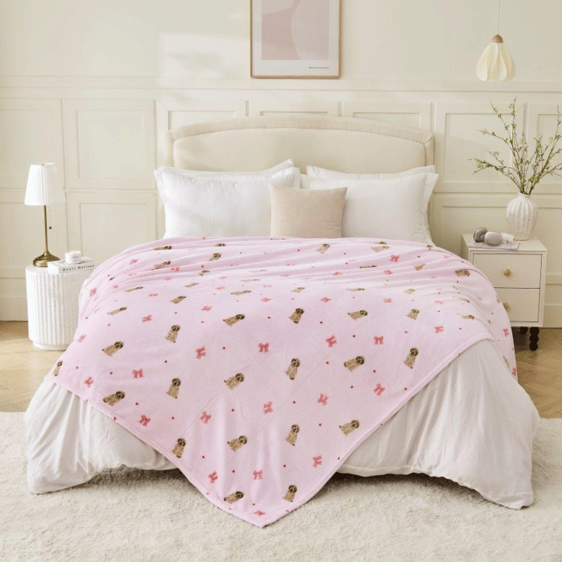 Fun Design Flannel Throw - Puppy 170cm x 230cm