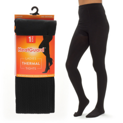 Ladies 1 Pack Cable Fleece Lined Thermal Tights