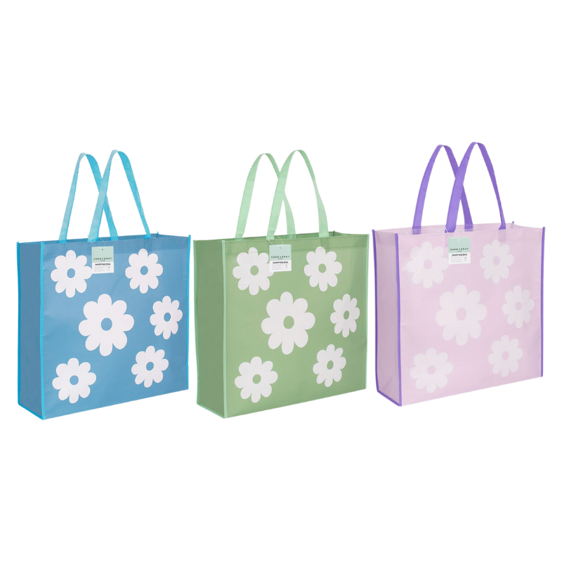Reusable Flower Tote Bag