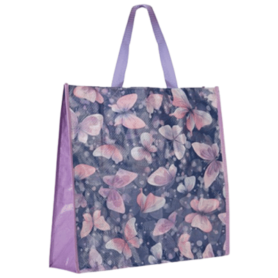 The Homestore Butterflies Design Shopping Bag