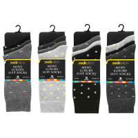 Mens 3 Pack Suit Socks Assorted Designs