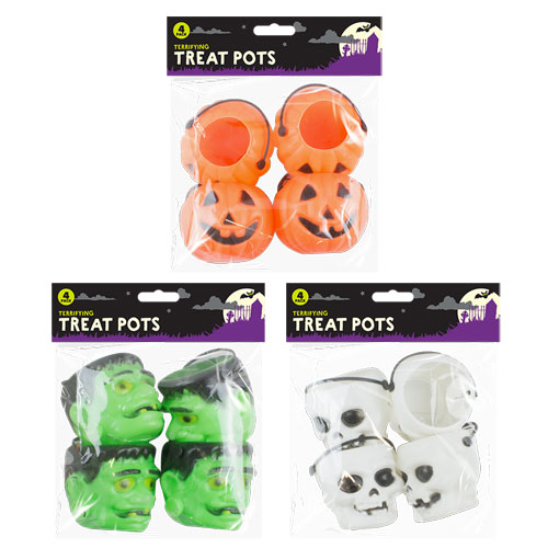 Halloween Treat Pots 4 Pack