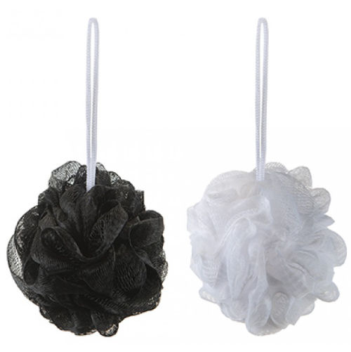 2 Pack Body Puff Black And White