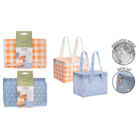 Coco & Gray Insulated Lunch Bag - Check/Polka Dot