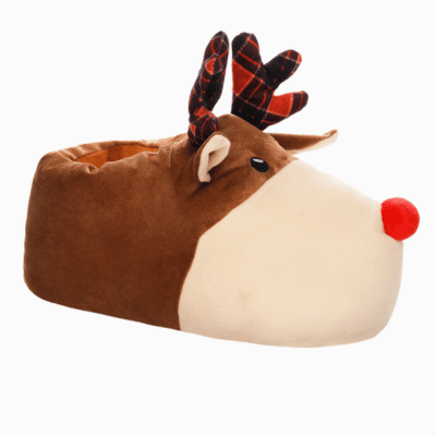 Mens Novelty Reindeer Slipper