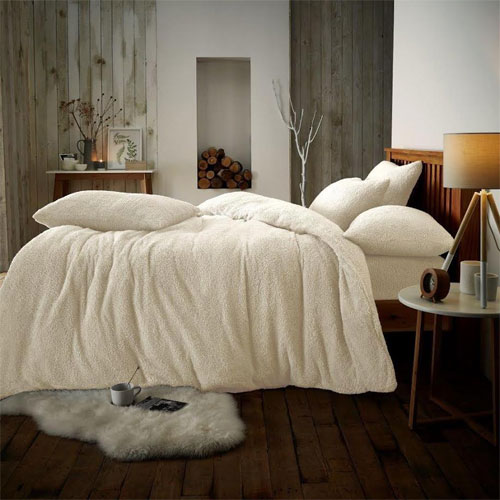 teddy feel duvet set