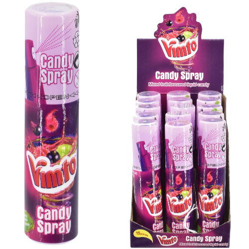 Vimto Candy Spray Sweets Wholesale Sweets And Confectionery A&K Hosiery UK Cheap Trade Prices