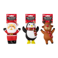Small Squeaking Christmas Characters Vinyl Dog Toy