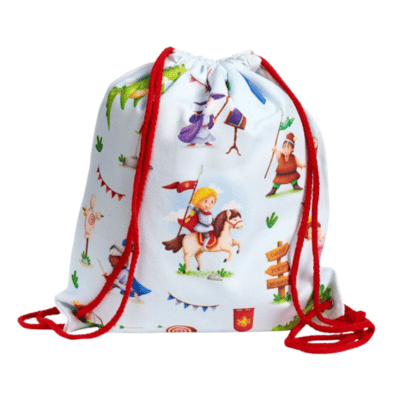 Knights & Dragons Canvas Drawstring Bag