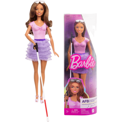 Official Barbie - Blind Barbie - Cane & Sunglasses Doll