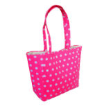 Polka Dot Beach Bag Pink