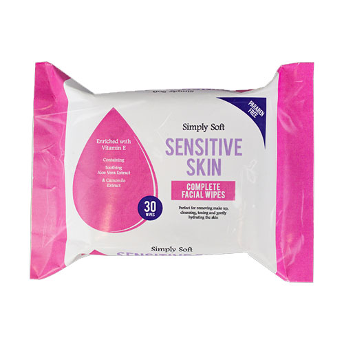 Sensitive Skin Facial Wipes 30 Pack