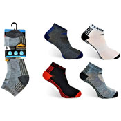 Mens Pro Hike Trainer Socks Foot Stripes