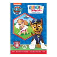 Official Paw Patrol Sticker By Number Book