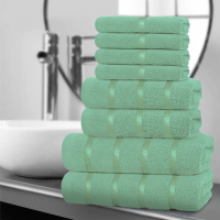 8 Piece Boston Towel Bale Set Duck Egg