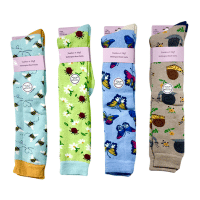 Ladies Wellington Boot Socks Bugs