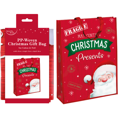 PP-Woven Jumbo Christmas Gift Bag