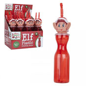 Reusable Red Plastic Bottle With Elf Head