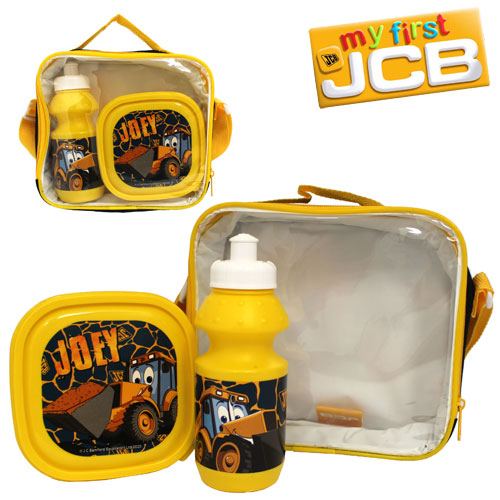 Official Joey JCB 3 Piece Lunch Bag Set Black