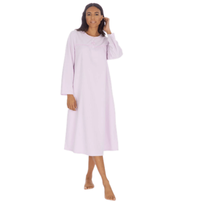 Ladies Micro Fleece Lilac Nightdress