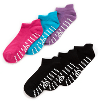 Girls 3 Pack Trainer Socks With Grips