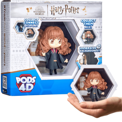 Official WOW! PODS - 4D Harry Potter Hermione, Unique Connectable Collectable Bobble-Head Figure