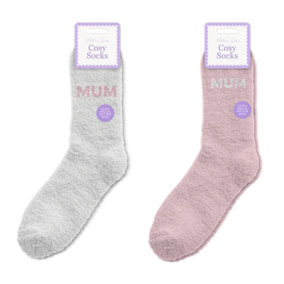 Mothers Day Embroidered Cosy Socks - 1 Pair