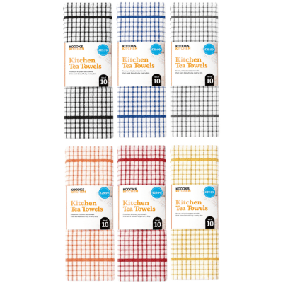 10 Pack ZIZI Kitchen Tea Towels