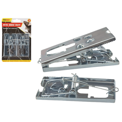Steel Mouse Traps - 2 Pack