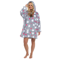 Adults Star Hoodie Charcoal with Fully Lined Sherpa
