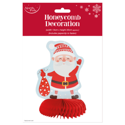 Santa Honeycomb Christmas Decoration