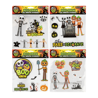The Boo Crew Halloween Gel Window Stickers