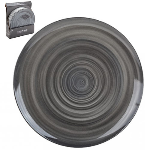 Melamine Plate 11 Inch Swirl Design