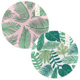 Summer Party Leaf Bamboo Printed Dinner Plate 25cm