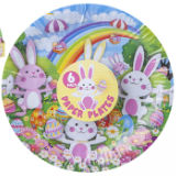 Easter Paper Plates 9 Inch Pack Of 6