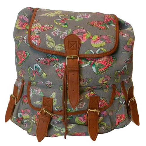 clear butterfly backpack